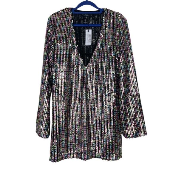 Nasty Gal Sequin Mini Dress NWT - Picture 2 of 7